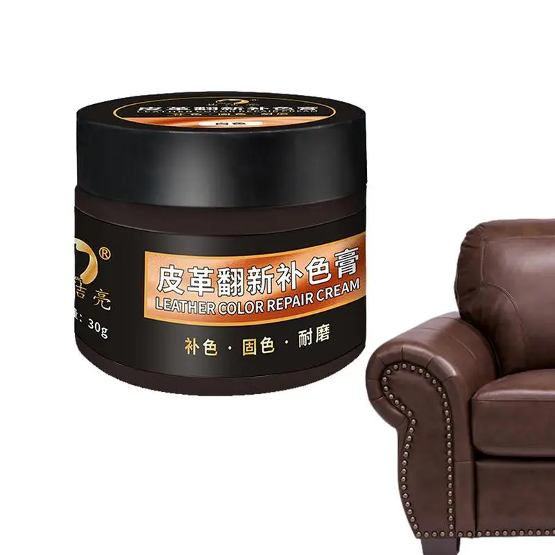 

Leather Recoloring Balm 1.05oz Car Scratch Repair Multipurpose Leather Repair Gel Leather Conditioner Quick Drying Formula