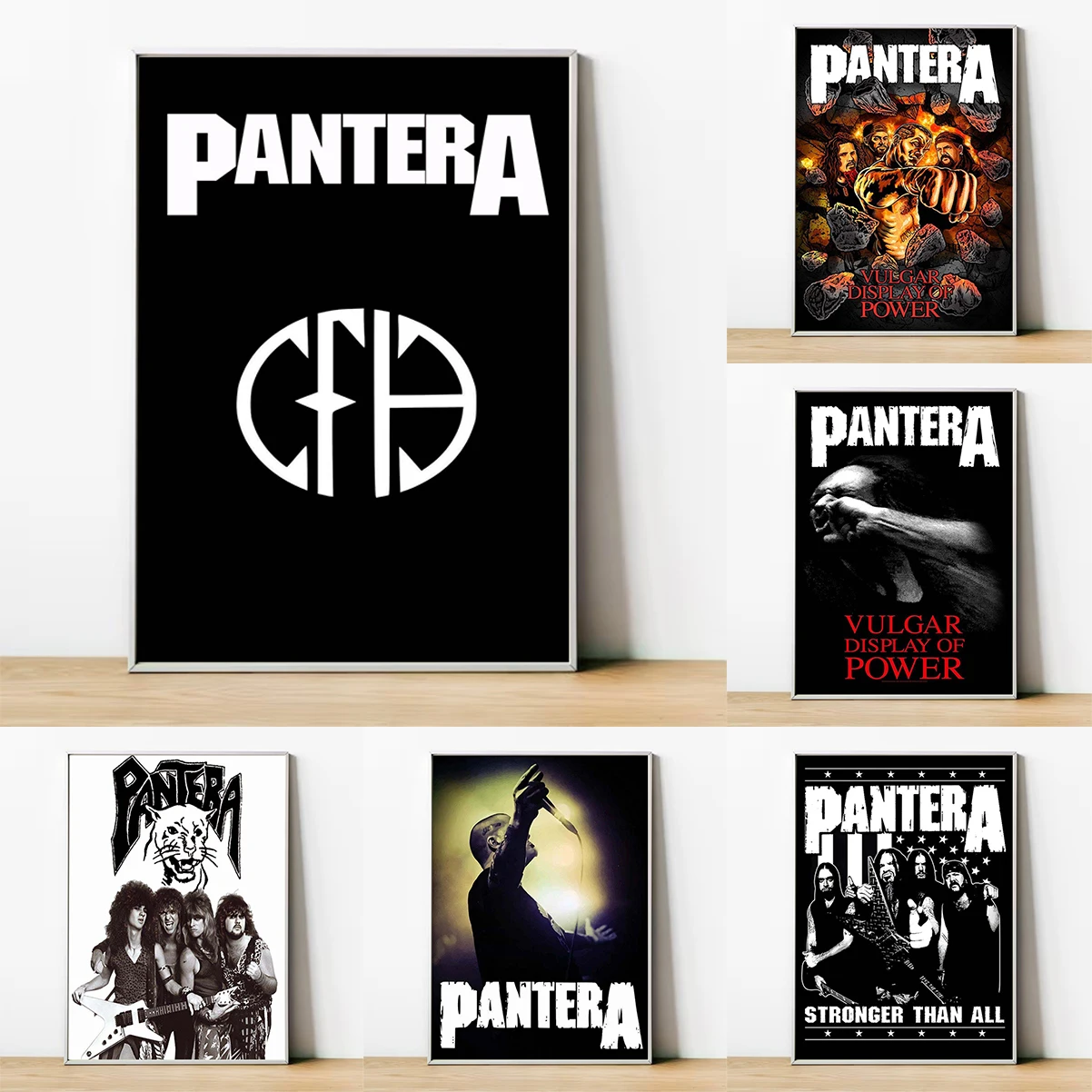 

Vintage Pantera Band Poster Decorative Picture Posters on the Wall Decoration Items Classroom Decorations for Home Bedroom Decor