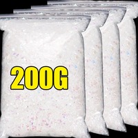 50-200G Christmas Artificial Snow Powder White Rainbow Snowflake Powder Christmas New Year Party Home Decor Winter Scene Props