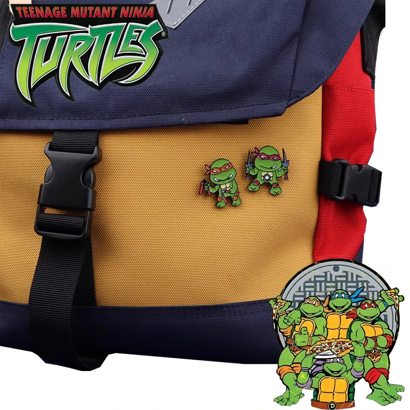 

Children Like It 4 Types Teenage Mutant Ninja Turtles Brooch Cartoon Anime Badge Student Clothes Decoration A Gift for A Friend