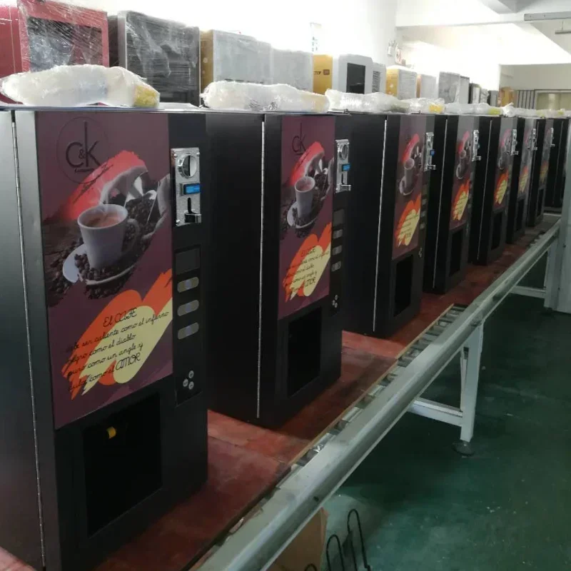 Ventas calientes Mini máquina expendedora de café expreso Máquina expendedora de bebidas calientes 3 sabores de bebidas calientes