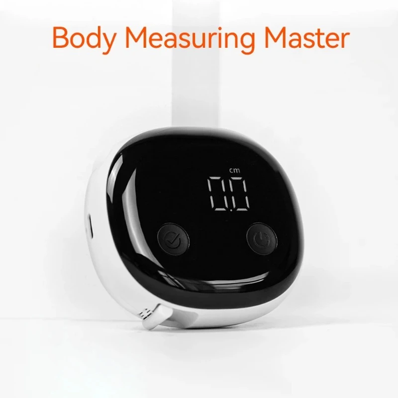 Smart Bluetooth Body Measuring Tape Digital Fitness Tape Measure Inch Centimeter for Waist Hip Circumference Body Data Record