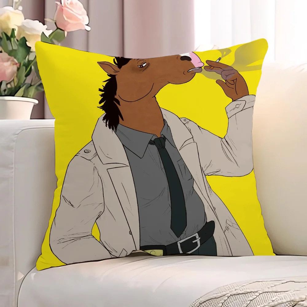 B-BoJack HorsemanS Cushions Home Decor Decorative Pillows for Bed Cushion Cover 45x45cm Throw Pillow Covers Pillowcase Sofa Body