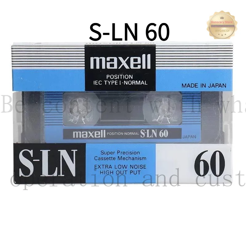 YD WANG Maxell S-LN 60 Minute Blank  Audio Recording Cassette Tape - Sealed (Single)