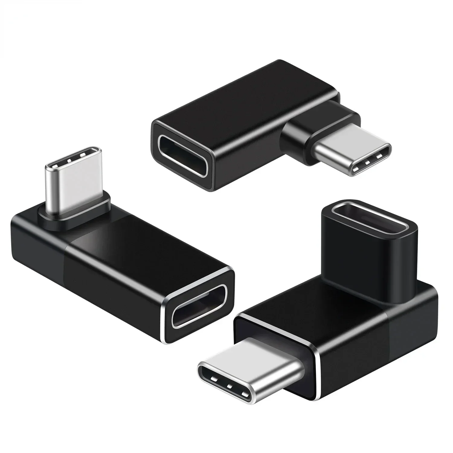 2 pces 240w usb 4.0 tipo c adaptador USB-C macho para tipo-c fêmea usb4 conversor de cotovelo 8k 40gbps pd thunderbolt3/4 dados pd3.1 carregador