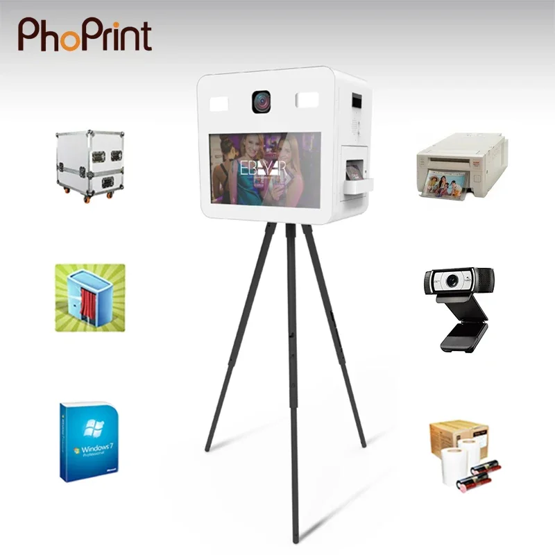 PHOPRINT-Photomaton DSLR pour selfie, à usage de location, pour photo graphy
