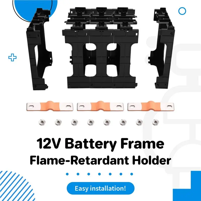 ABQU Battery Frame for CATL EVE Lifepo4 Cells 280Ah 12V Flame-Retardant Holder Easy Installation