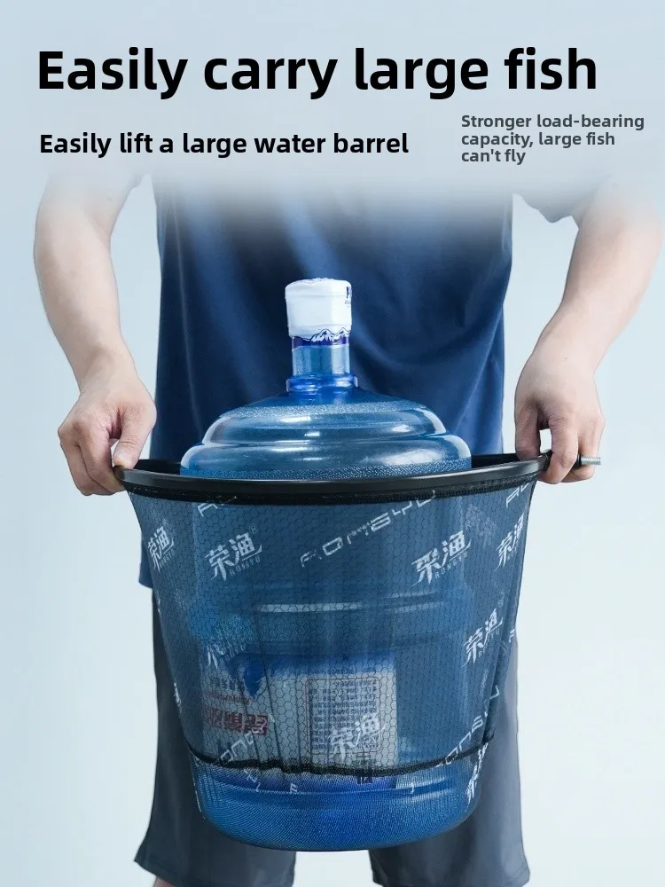 مجموعة كاملة من عمود شبكة ربط الكربون الصلب للغاية وخفيف الوزن للغاية، شبكة استرجاع كبيرة، رأس قضيب قابل للطي للسفر في الكاميرا في الهواء الطلق