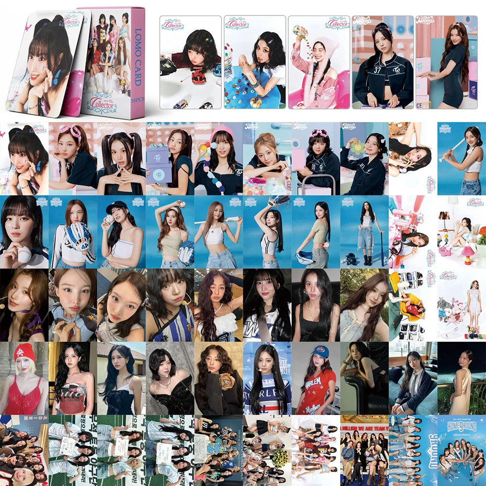 55pcs/set TWICE Photocard New Album The Feels High quality HD Photo LOMO Card Pictures Fans Gift