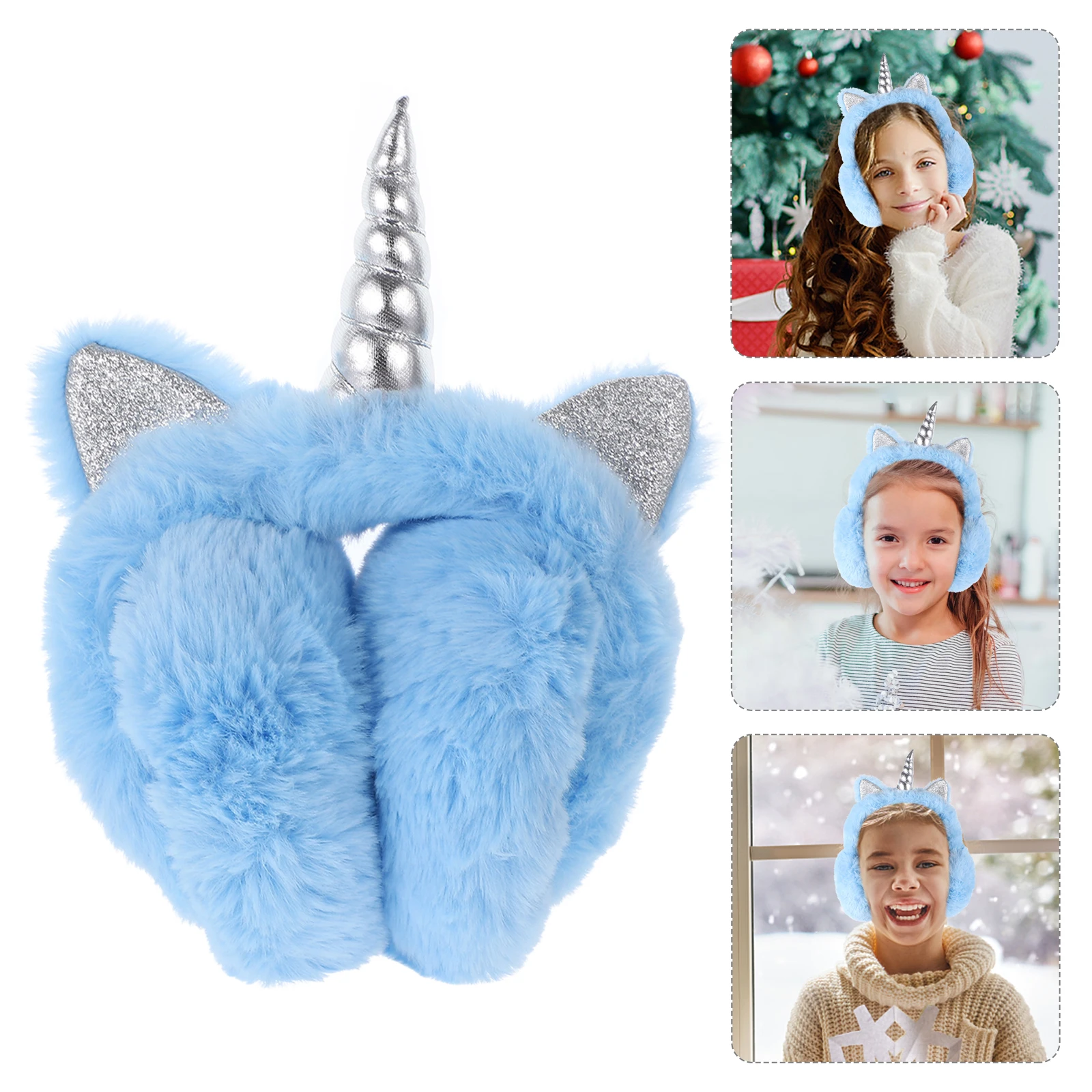 

Unicorn Earmuffs Ear Warmers Covers Non Slip Comfortable Fit Keep Ears Warm Winter Fall Christmas Gifts Birthdays Holiday