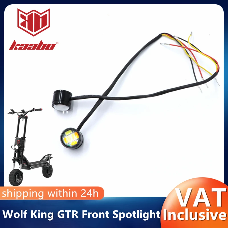 Original Kaabo Front Spotlight for Wolf King GTR Smart Electric Scooter 12V Front Deck Light Side Lamp Headlight Accessories