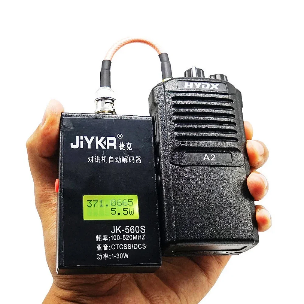 JK-560S Frequency Counter Detector Reader 1-30W 100-520mHz CTCSS/DCS Meter 560S Power Measurement Transmission Connector