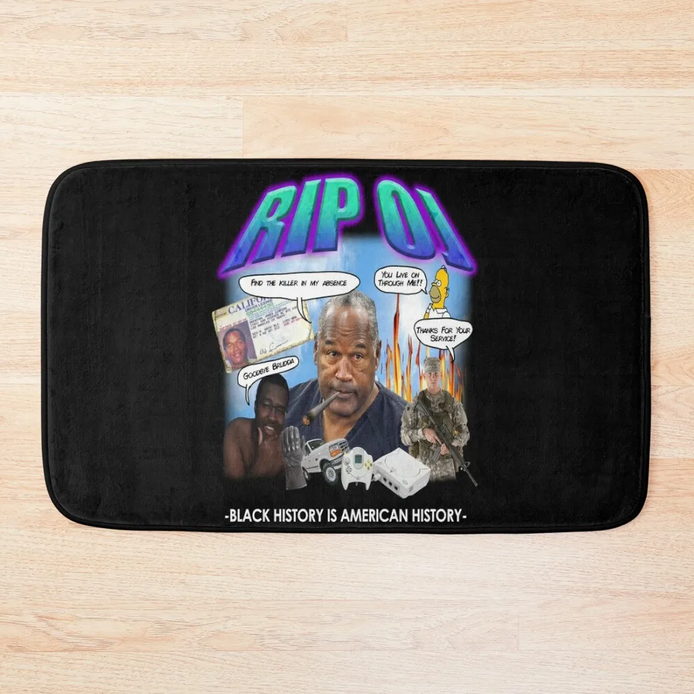RIP OJ SIMPSON Bath Mat Anti-Skid Shower Carpet In The Bathroom Mat