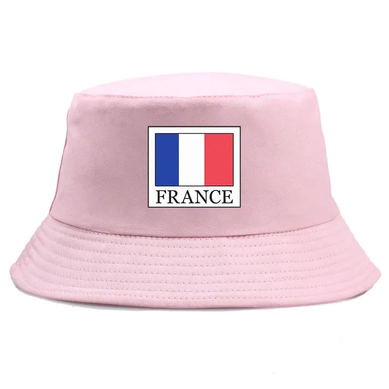 France Flag Bucket Hats Unisexe Man Women Cotton Fisherman Caps Girl Boy Outdoor Sport Chapeau Bob Panama Hat Dropship