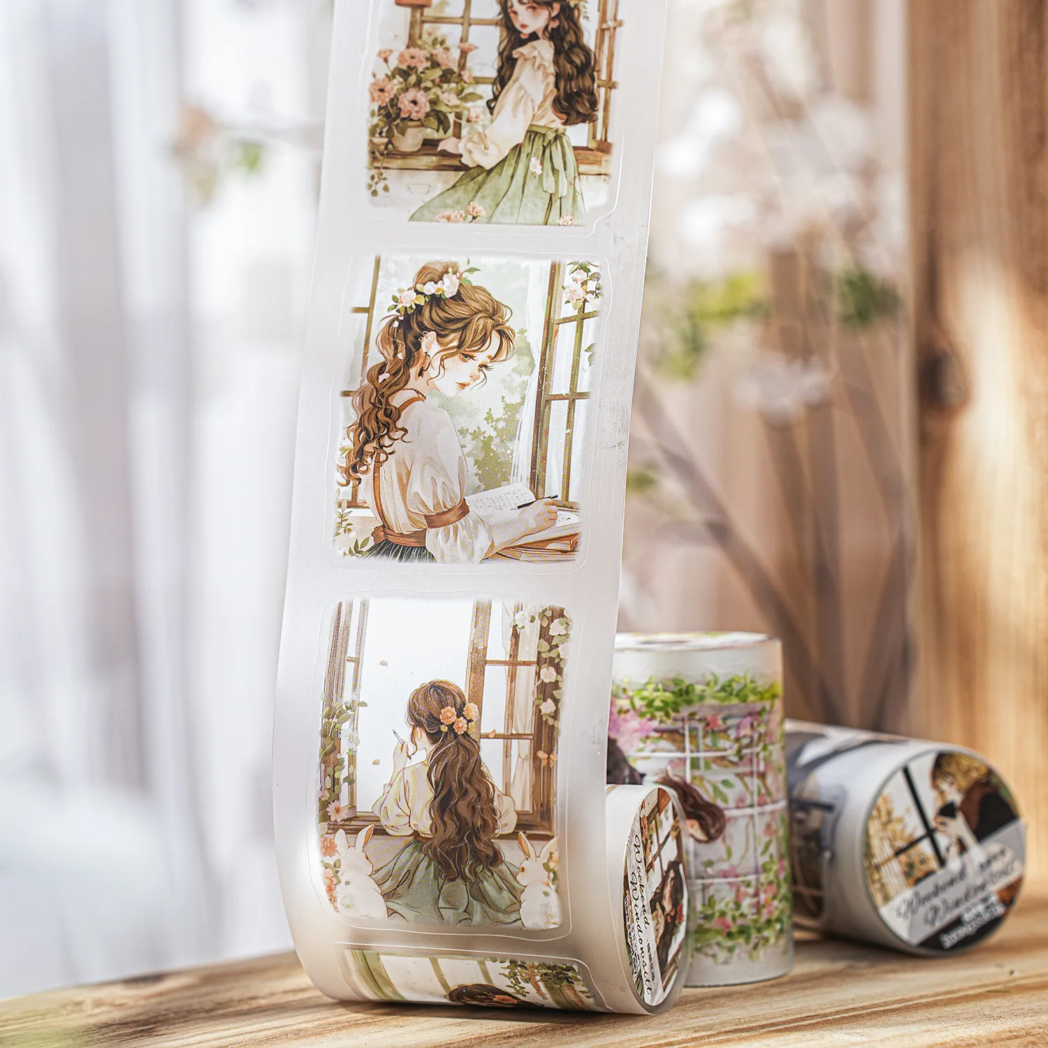 

10pcs/1lot Decorative Adhesive Tapes Weekend on the windowsill Junk Journal DIY Paper Japanese Masking Scrapbooking Stickers