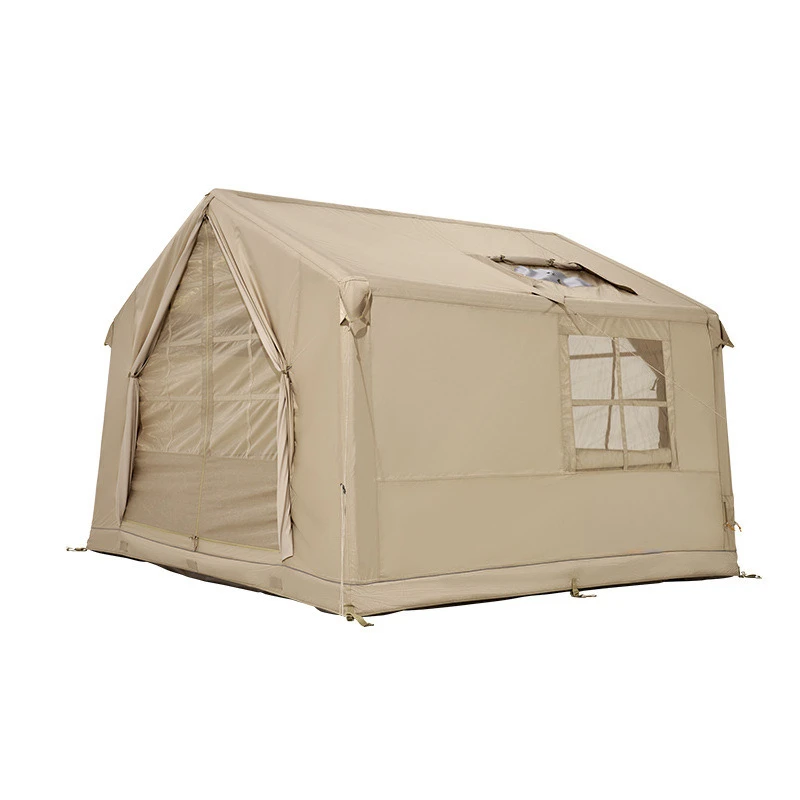 

Outdoor inflatable tent rainproof thickened camping portable folding
