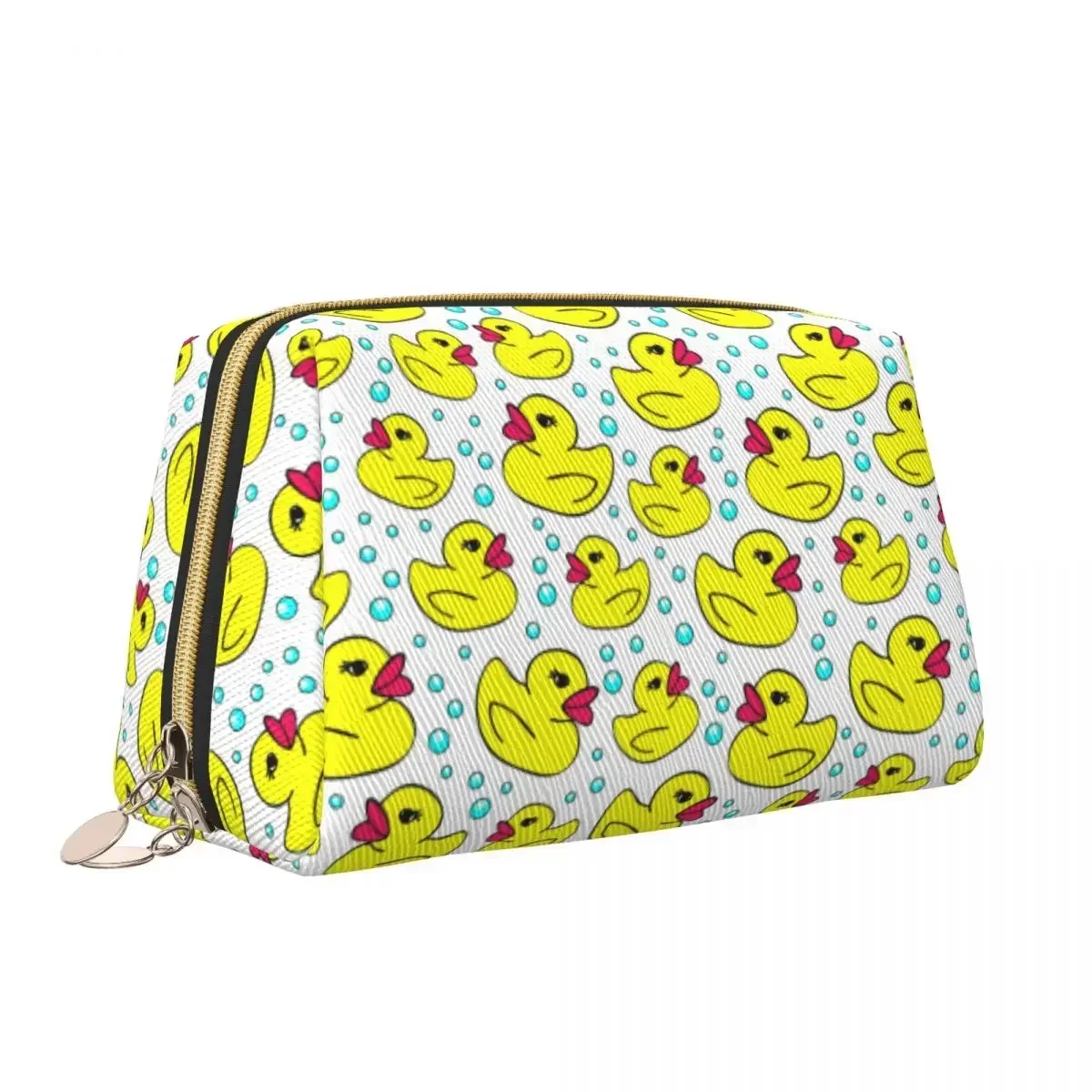 

Duckie Makeup bag Women Travel Cosmetic Organizer Fashion Cartoon Animal Pets Storage Toiletry Bags
