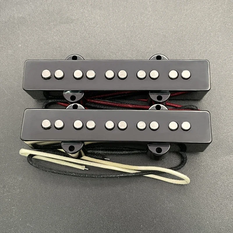 Alnico 5 Pickup for 5-StringJazz Bass Pickups Neck-9.6K & Bridge-11.1K Pickup Fit 5 Strings Jazz Bass Guitar Pickup Part