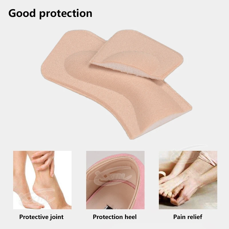 【Xxin】 1/2/3 Pair Heel pad Soft Foam High Heel Insole Anti-wear Anti-drop  Adjust Size Foot Insert Relieve Foot Pain