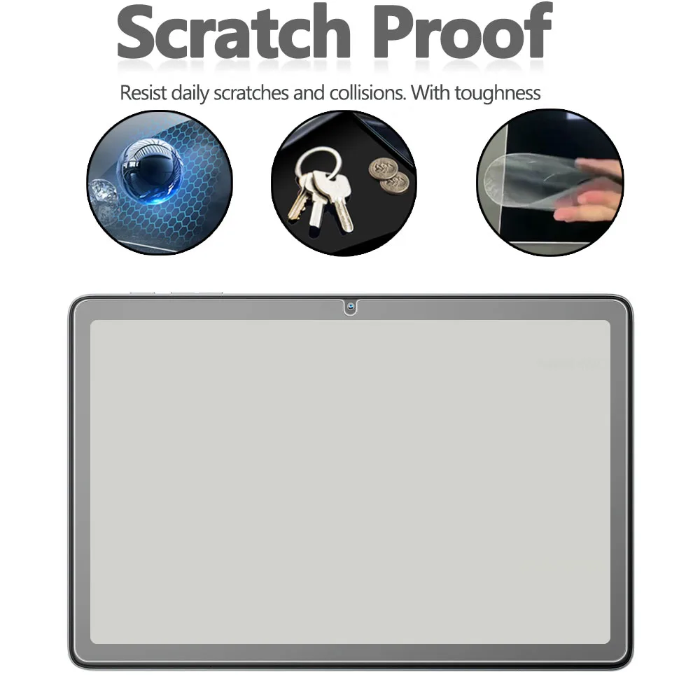 2 Pieces HD Scratch Proof Screen Protector Tempered Glass For Blackview Tab 60 WiFi 10.1 Display Tablet Hard Protective Film