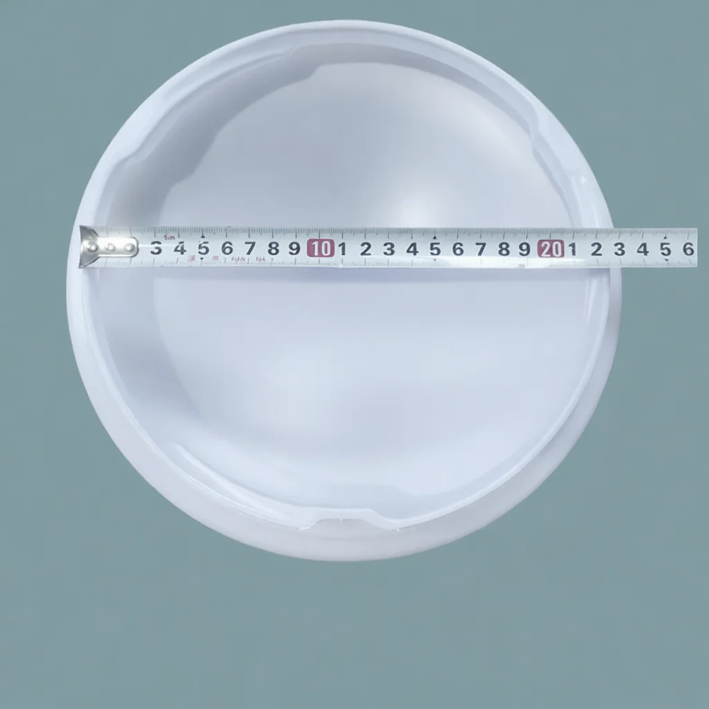 Shatterproof Acrylic Lampshade Round White Ceiling Light Cover Replacement Durable Accessory For Indoor Lamp Fixtures