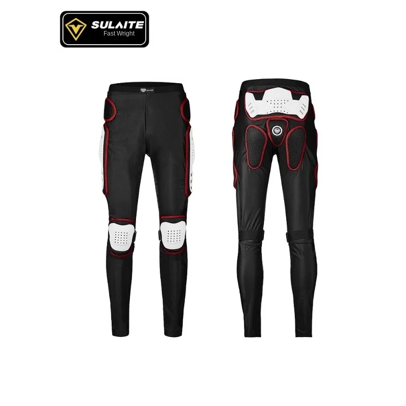 

Motorcycles Armor Pants Men Women Summer Breathable Motocross Impact Pants Anti-fall Riding Trousers Elastic Lycra Fabric