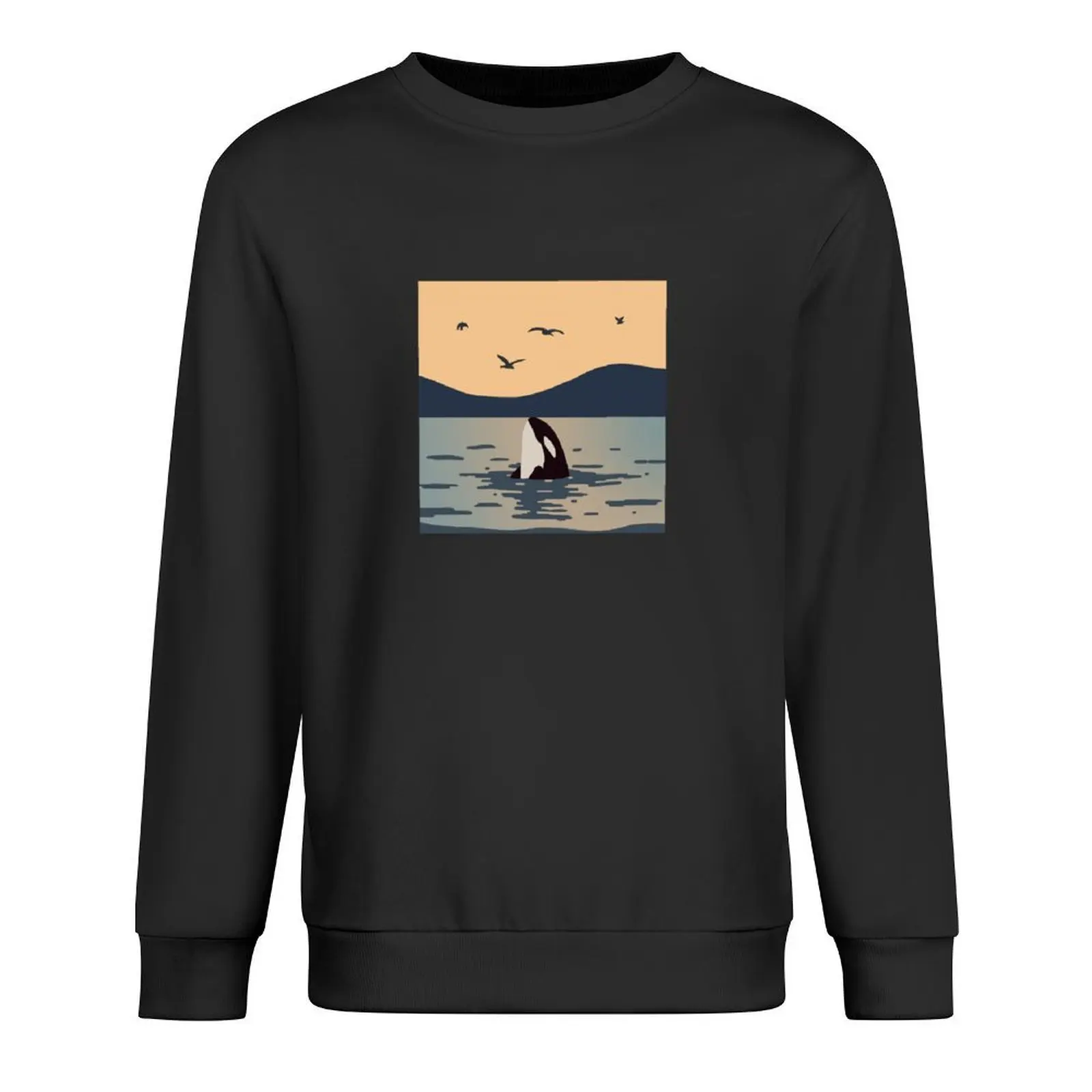 

Killer whale Orca Pullover clothes for men men's autumn clothes autumn tracksuits aesthetic sweatshirts