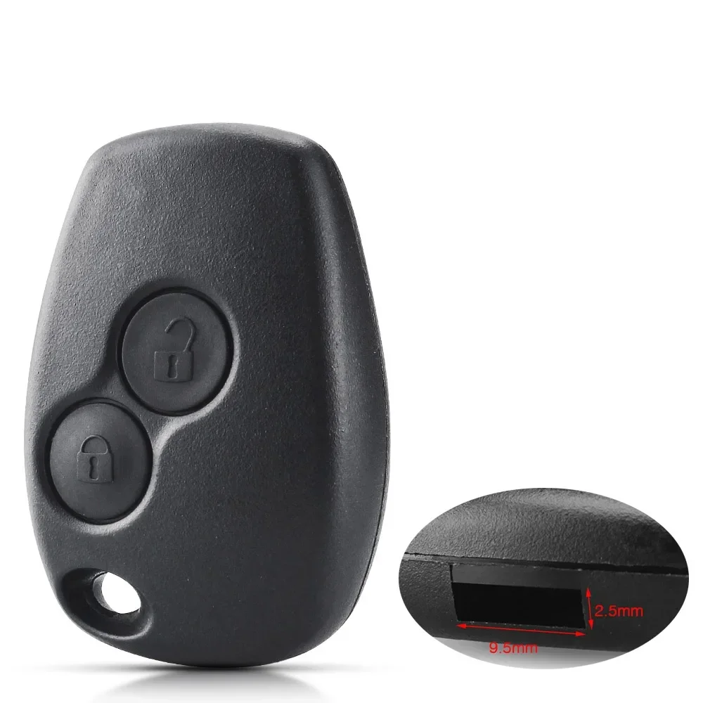 KEYYOU 10 ชิ้น 2/3 ปุ่ม Remote Key Shell ไม่มีใบมีดสําหรับ Renault Espace Laguna Duster Logan DACIA Sandero Clio Kangoo Nissan