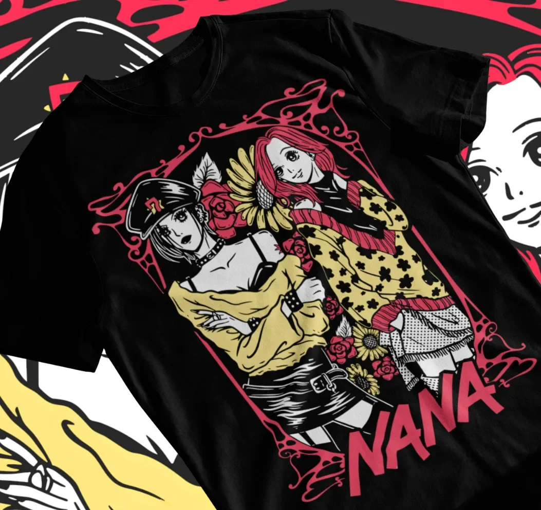 Camiseta de Nana Osaki para hombre y mujer, camisa de Manga con estampado de Piedras Negras, suave, Unisex, todas las tallas