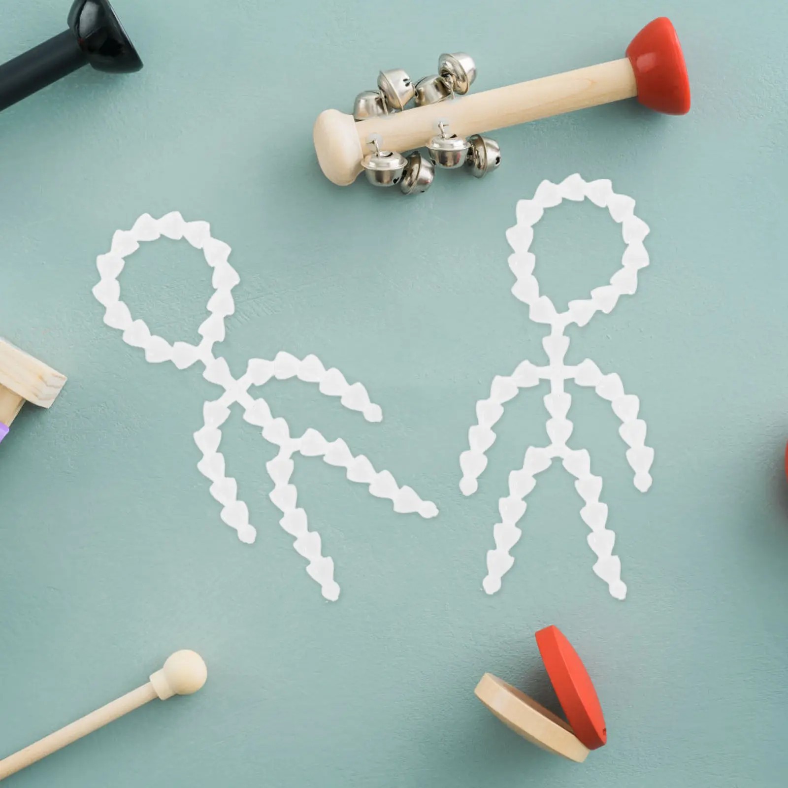 

5Pcs Joints Articulated Silent Cotton Filled Movable Body Frame Fake Bones Parts Crafting Art Figures