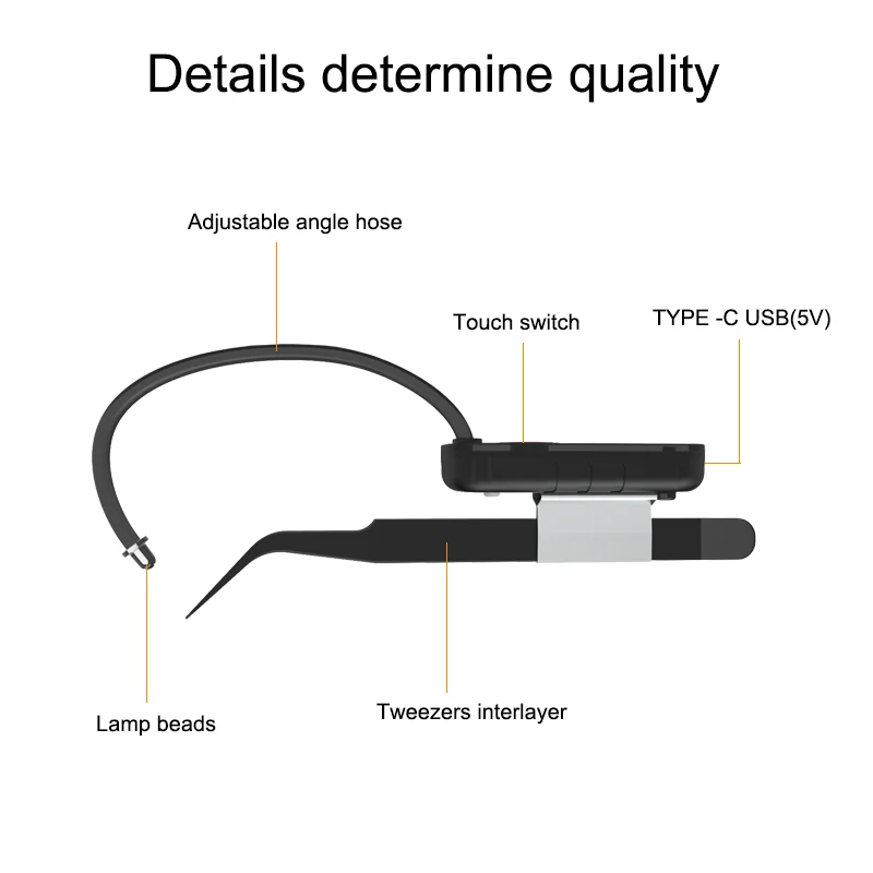 Mini lâmpada de enxerto de extensão de cílios UV recarregável portátil, cura rápida para cola, luz de pinça sem fio
