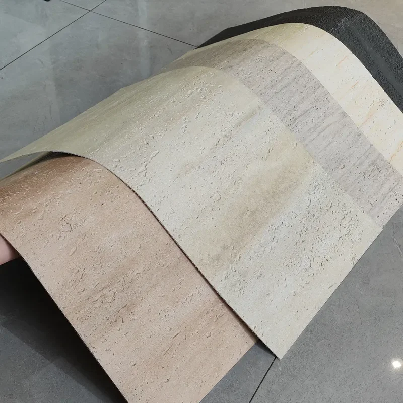 2026 hot sale Modern Design Soft Flexible Striped Big Slab Exterior Natural Tile Wall Stone Cladding Modified Clay SUKE Brand