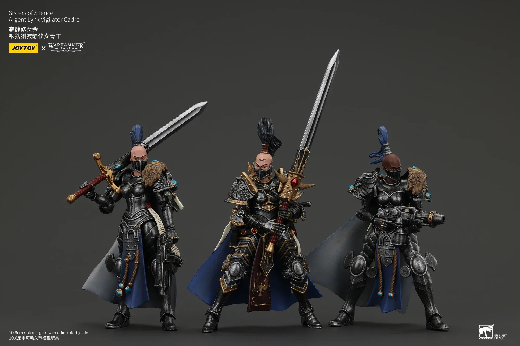 

In stock JOYTOY Warhammer The Horus Heresy 1:18 Sisters of Silence Argent Lynx Model toys