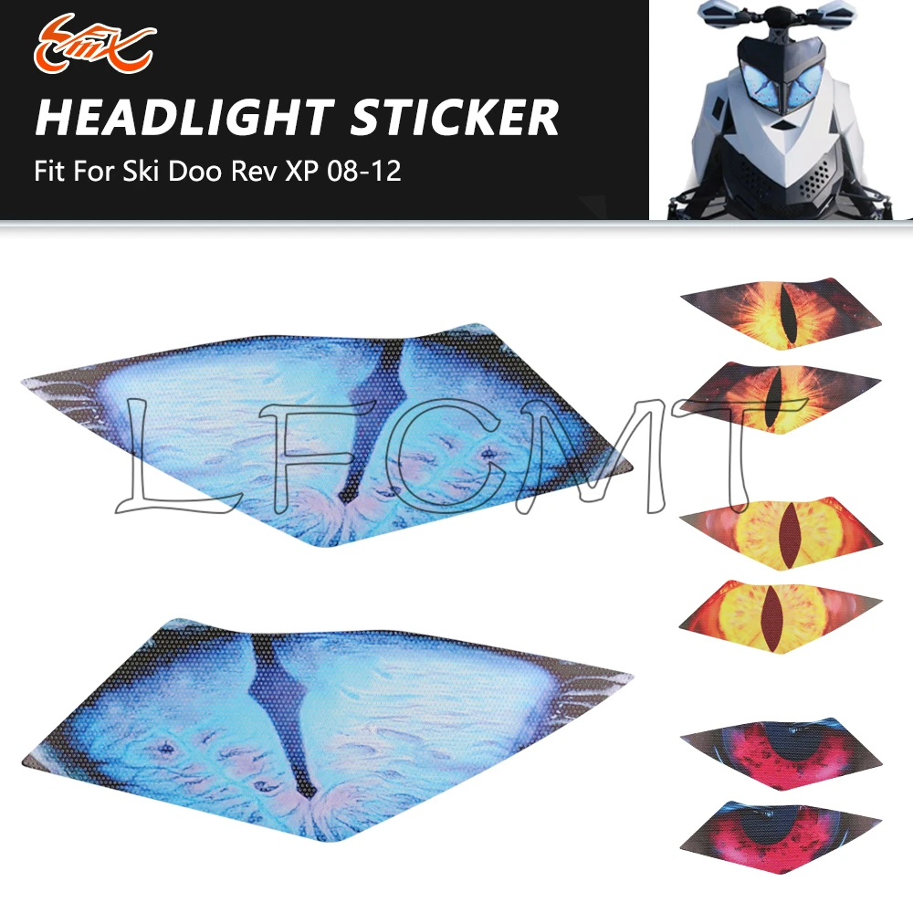 

Наклейки на фары снегохода, защитные наклейки, наклейки на передние фонари, подходят для Ski-Doo 2008-2015 REV XP MXZ Renegade Summit