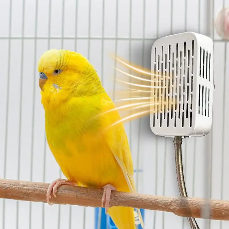 Bird Cage Heater Metal Chew-Proof Wire Bird Heater Metal Chew-Proof Wire Saving Electricity Quick Heating Bird Light Bird Cage