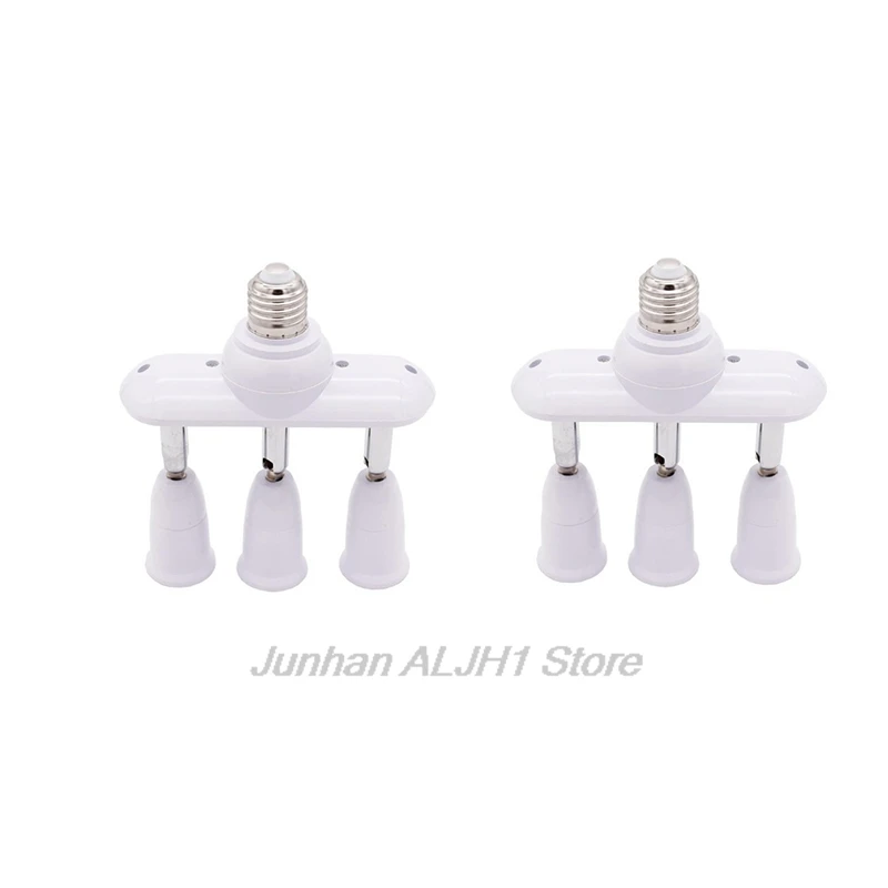 

Переходник с 1 E27 на 3 E27 с выключателем, универсальный держатель для ламп, конвертер с одной розеткой на несколько, 1 минута - 3 лампы, F1