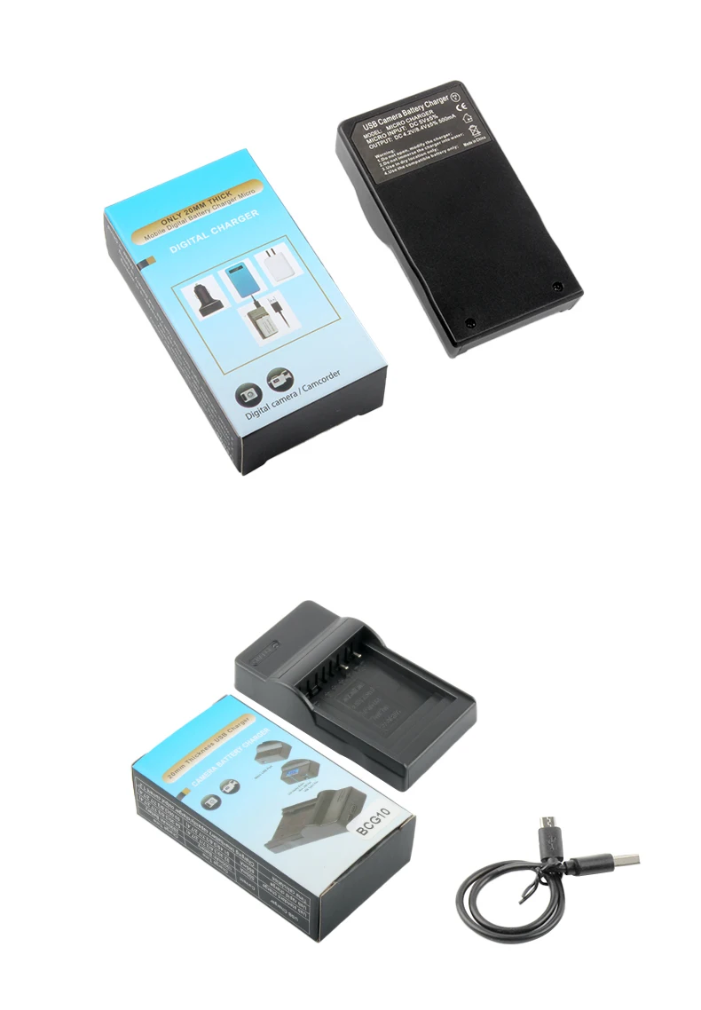 DMW-BCG10 Battery Charger for PANASONIC LUMIX DMC-TZ25 DMC-TZ27 DMC-TZ30 DMC-TZ31 DMC-TZ35 DMC-TZ36 DMC-TZ65 DMC-ZS19 Camera