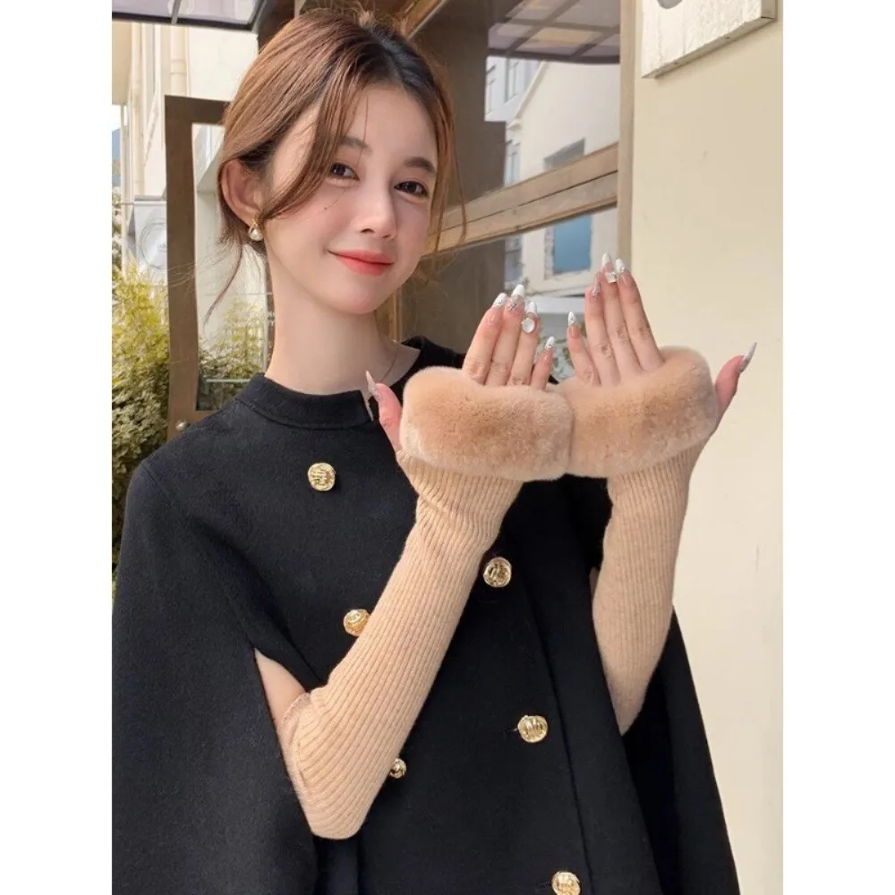 winter-warm-three-quarter-sleeve-mittens-arm-warmers-korean-style-rabbit-fur-knit-long-arm-sleeves-winter-warm-fur-wrist-covers