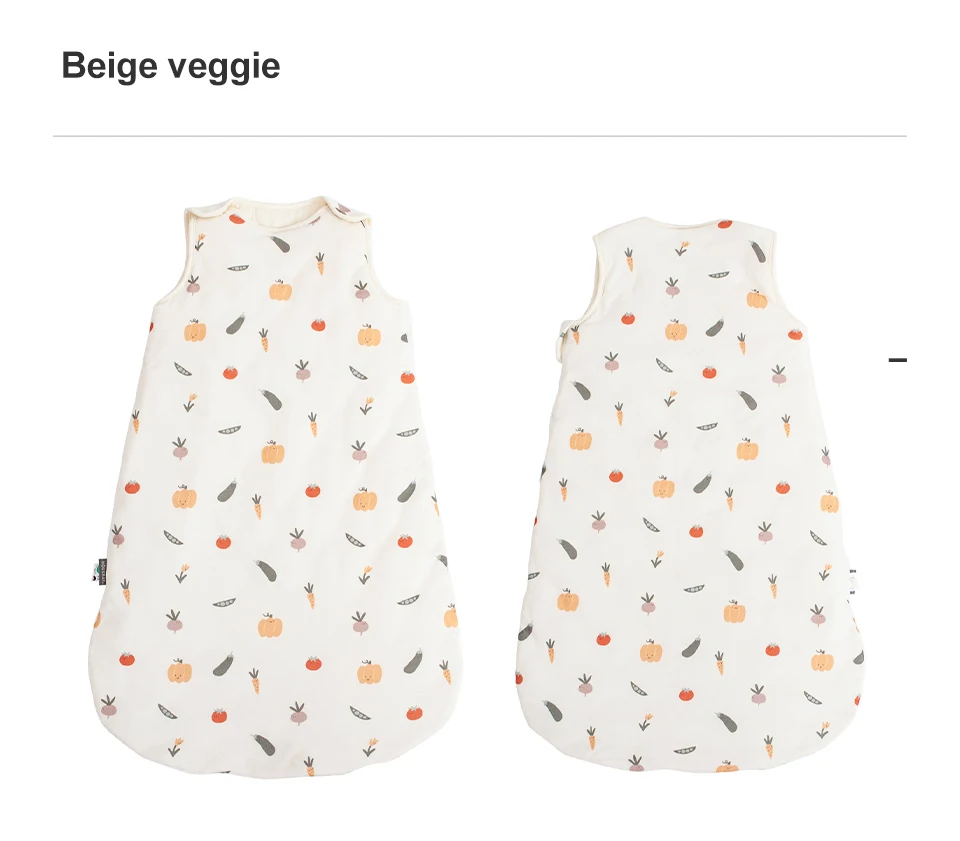 Sleeping Bag For Baby 0-24 Months Spring Autumn Sleeveless Wearable Anti-Kick Blanket Cartoon Printed Baby Sleepsacks 2.5Tog