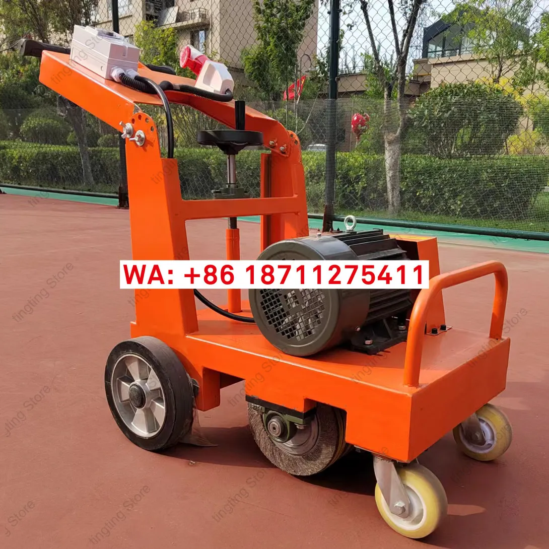 Hand pushed electric high-end sand belt machine, steel plate rust removal, polishing and grinding machine