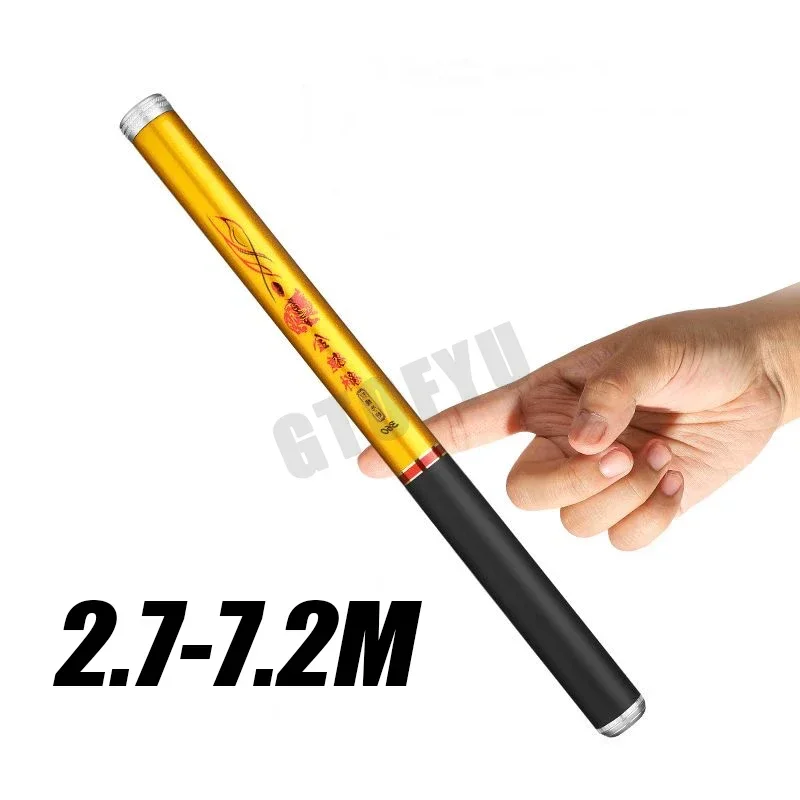 2.7m 4.5m 5.4m 6.3m 7.2m Tenkara Fishing Rod Short Fishing Pole Lake Stream Collapsible All Waters Quality Carbon Tube Creek Rod