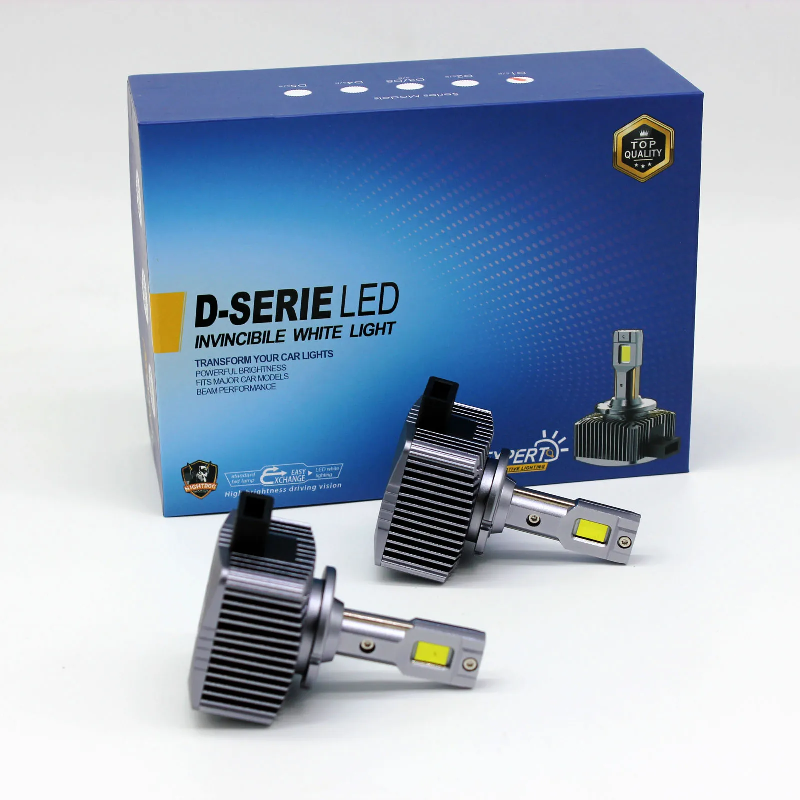 D1S D1C D1R 138W 13800lm LED Headlight Bulbs Conversion Kit High/Low Beam 6500K Bright White 2pcs