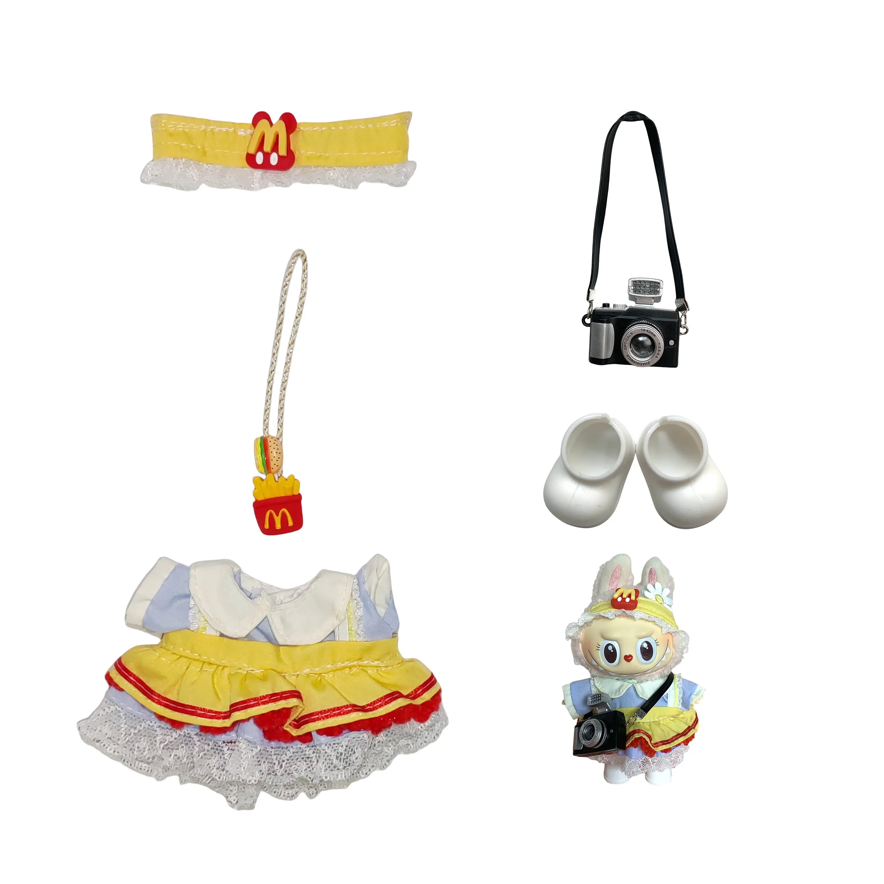 

Clothes for Labubu Idol V1 V2 Fashion Mini Doll Clothes Outfit Accessories Stylish Outfit Clothes Sports Leisure Suit Clothing