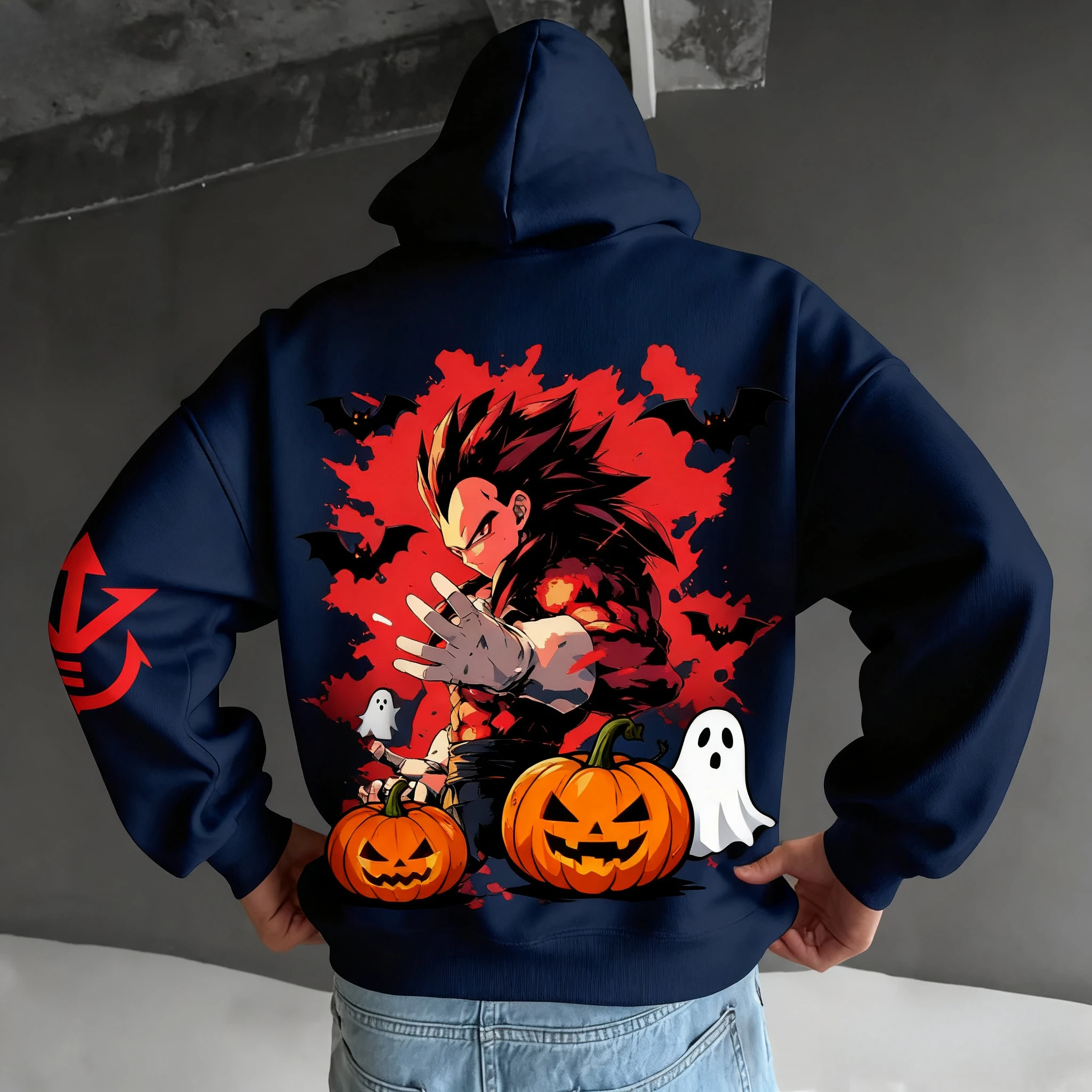 

Dragon Ball Halloween Dress Up Parent-Child Dress Up Autumn and Winter Japanese Hot Blood Anime Classic Character Hoodie Popular