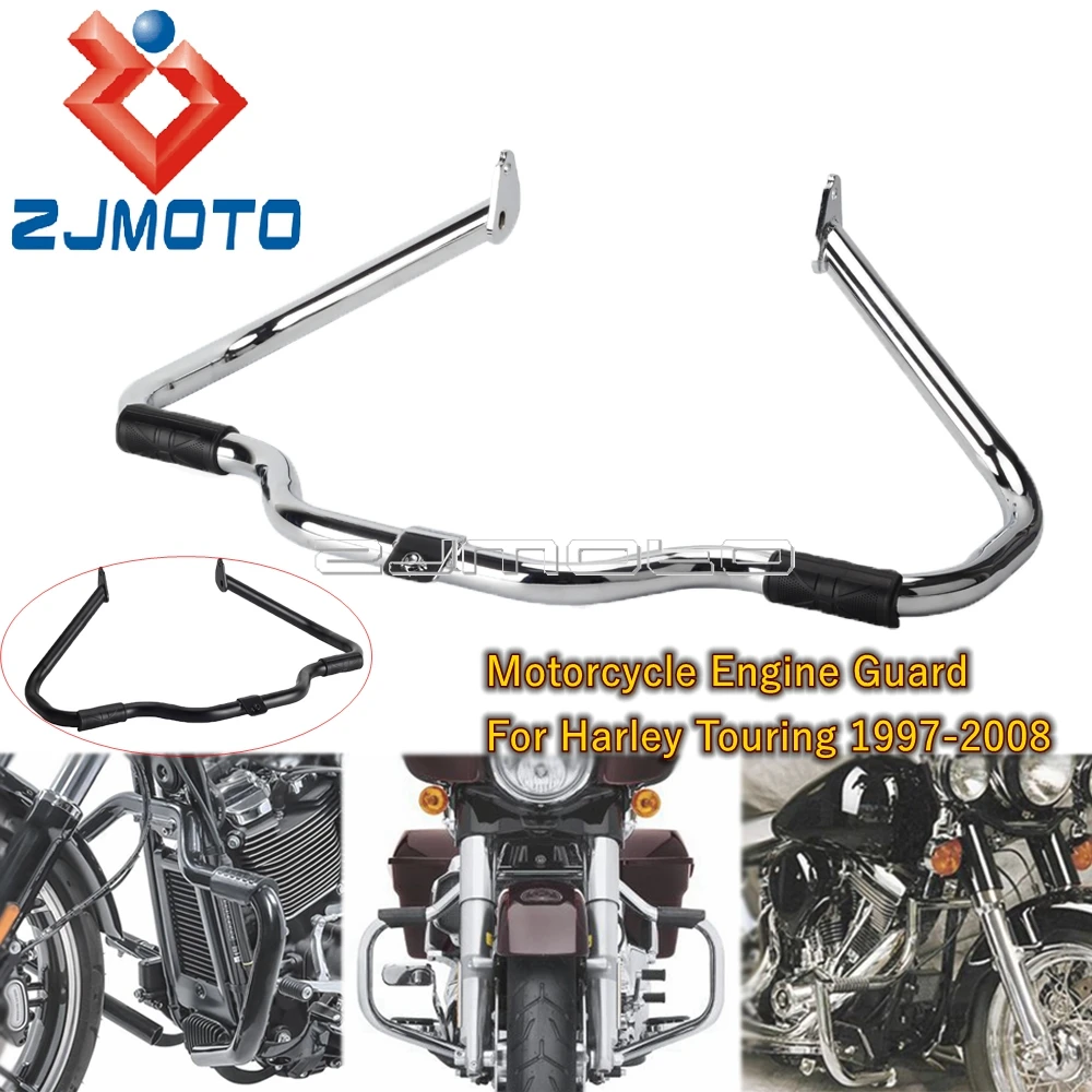 

Motorcycle Engine Guard Highway Crash Bar For Harley Touring Road King Electra Street Glide FLHR FLTR FLHT FLHX 1997-2008 Custom