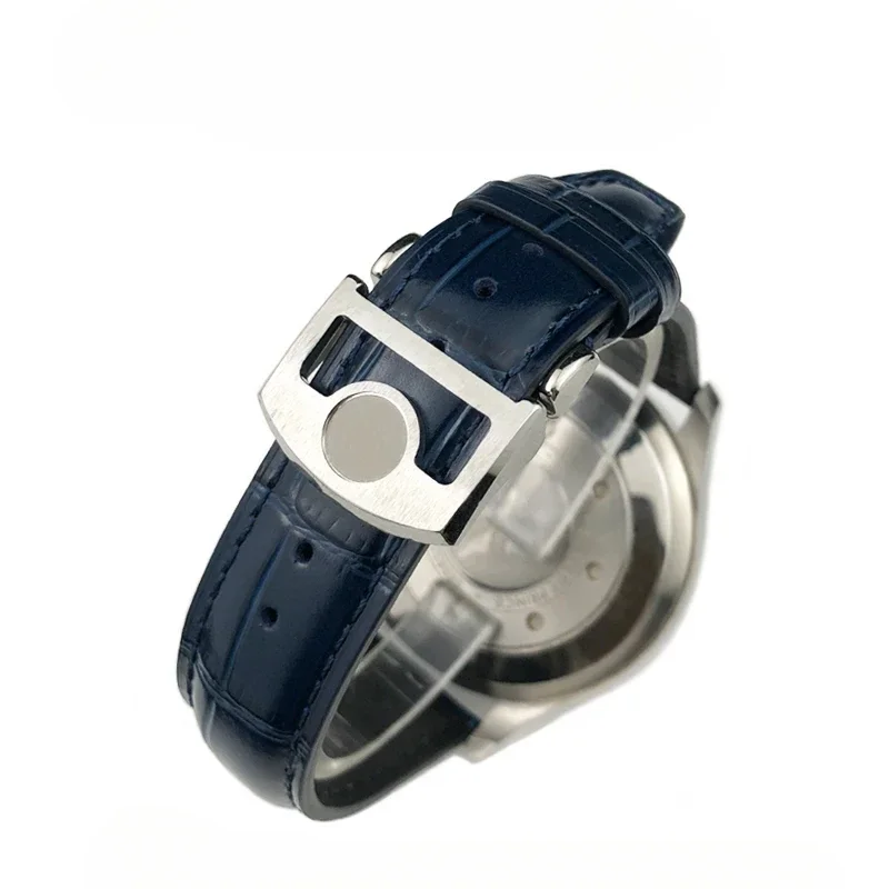 الجلد الحقيقي 20 مللي متر 21 مللي متر 22 مللي متر حزام ساعة اليد ل IWC Portugieser الطيار الساعات بورتوفينو براون أسود أزرق جلد البقر حزام الساعات رجالي