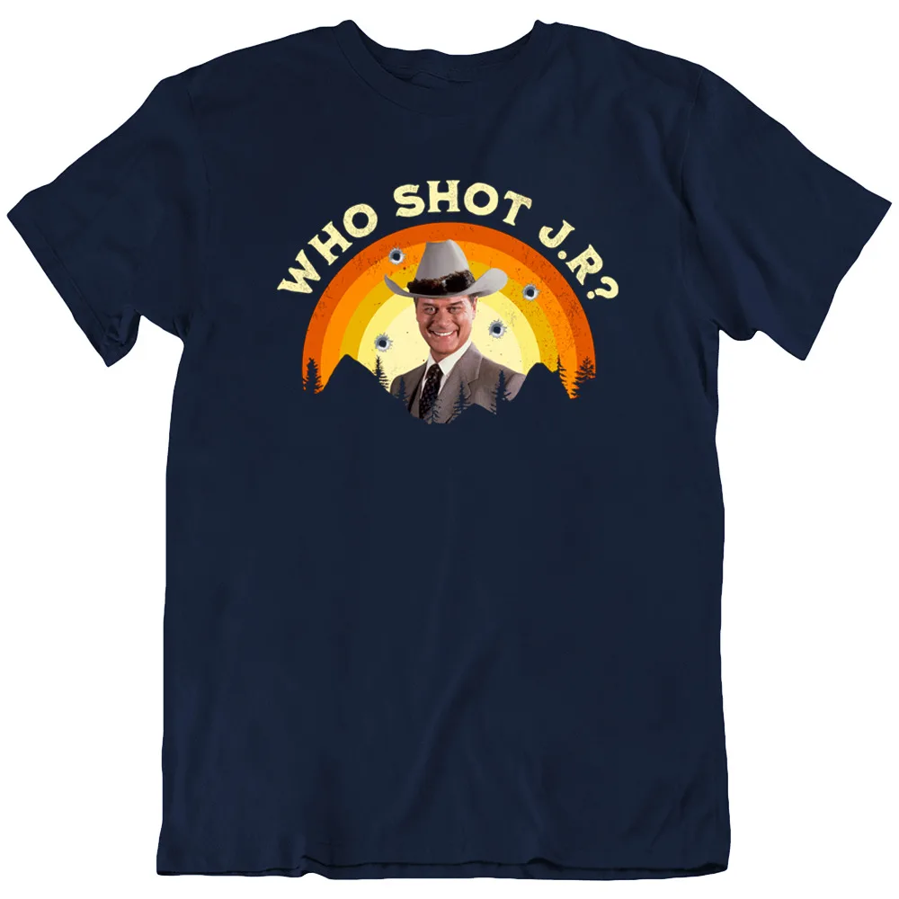 Who Shot J R 1978 TV Series Retro T Shirt New