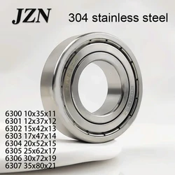 304 Stainless steel bearing 6300 6301 6302 6303 6304 6305 6306 6307 ZZ None magnetic
