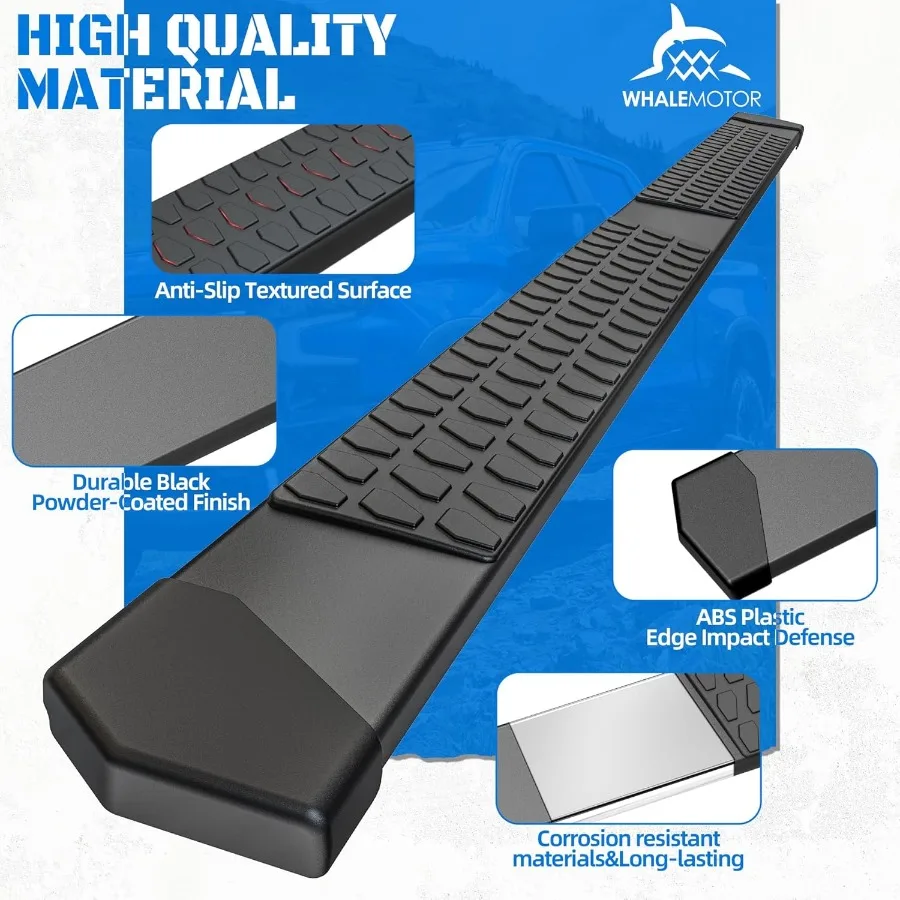 لوحات الجري خطوات جانبية للكابينة متوافقة مع 2019-2025 تشيفي سيلفرادو جي إم سي سييرا 1500 Excl 2019 Ld/Lt 2020-2025 2500 HD