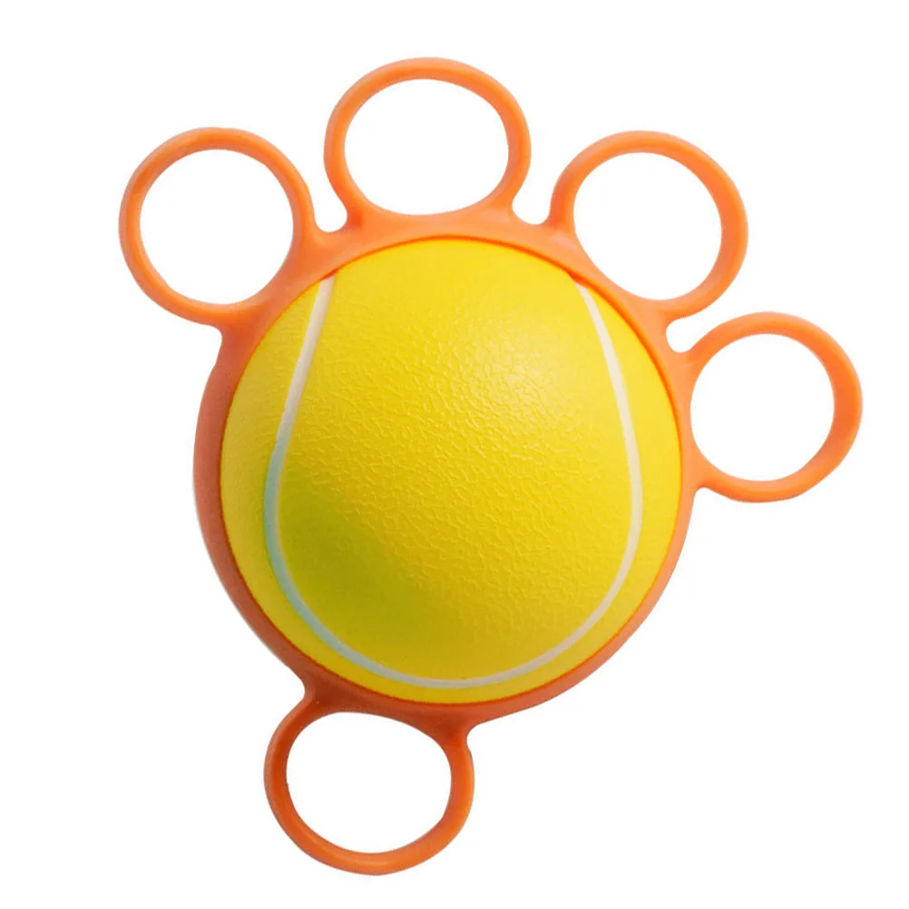 Five Finger Grip Ball Strengthener Hand Trainer Exerciser Fitness Cover Silicone Senior